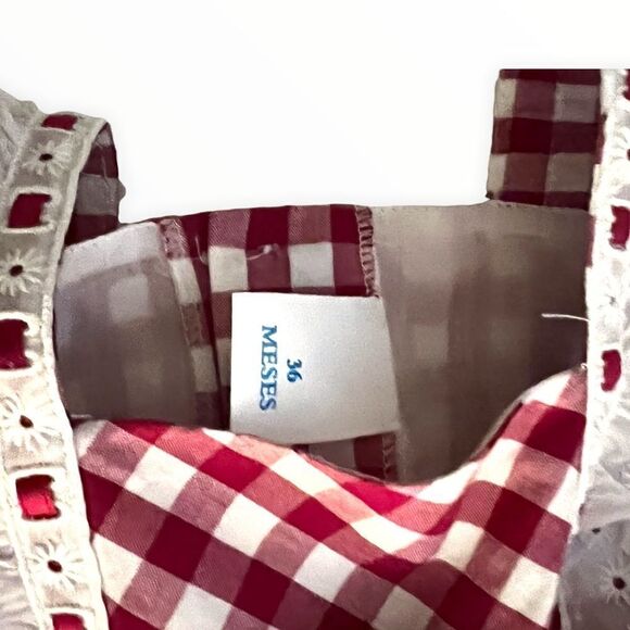 NEWNESS | Red & White | Gingham Dress - Picture 8 of 12